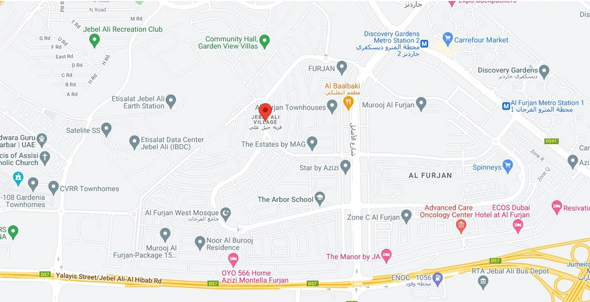  Jebel Ali Village map 